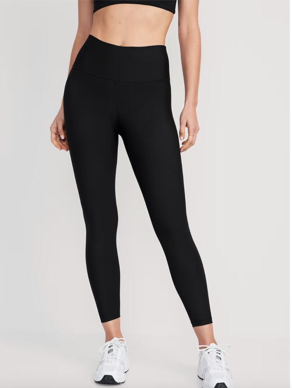 Old Navy Active Powersoft 7/8 Leggings Pockets XL High Rise Go-Dry Black